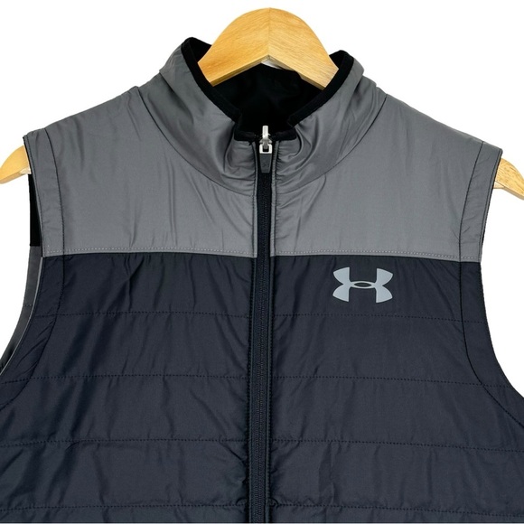 Under Armour Men's Reversible Lightweight Zip Front Contrast Puffer Vest Medium - Picture 5 of 12